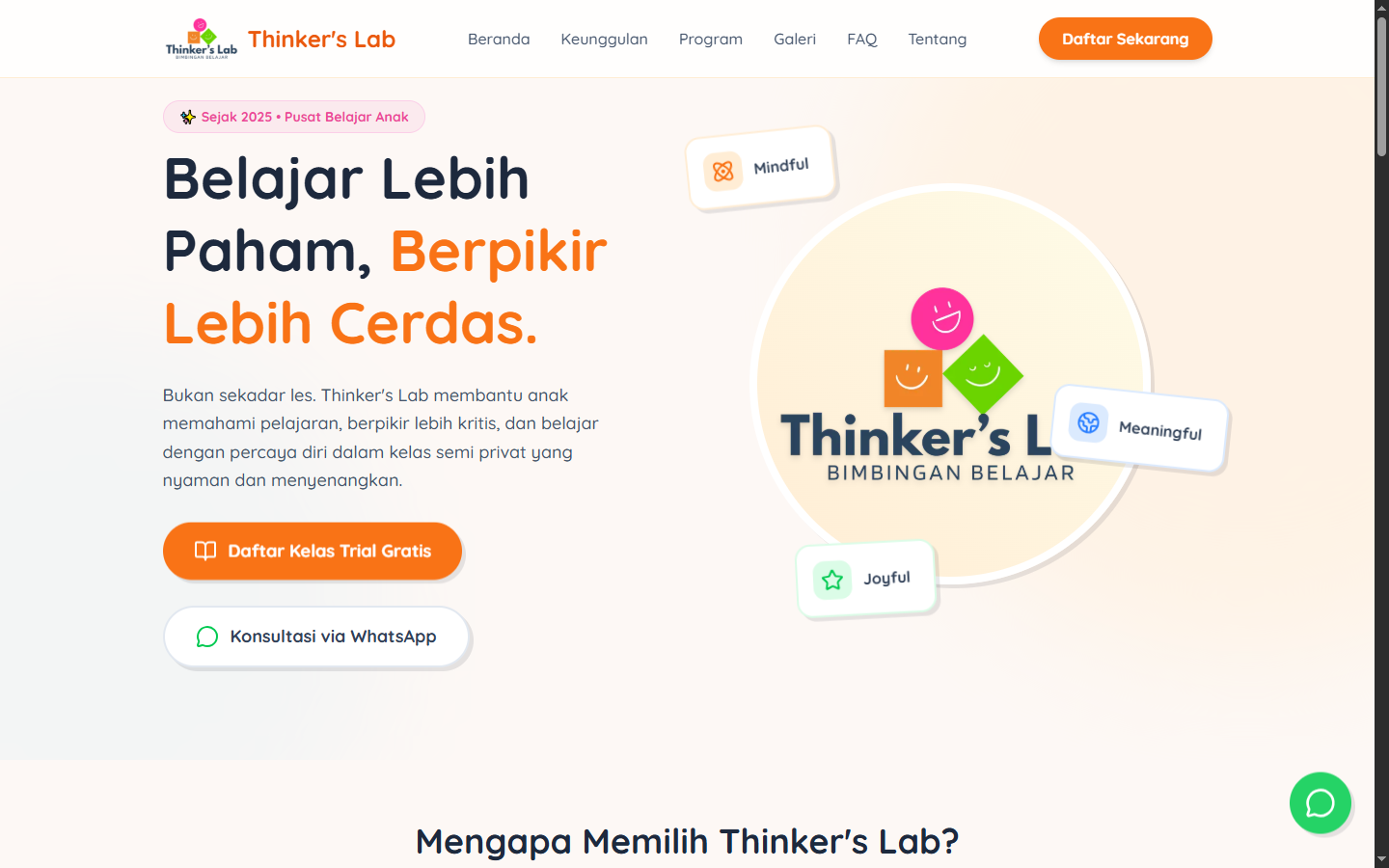 Screenshot Thinker's Lab
